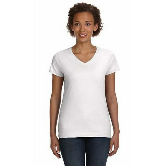 LAT Women�'s V-Neck Fine Jersey Tee