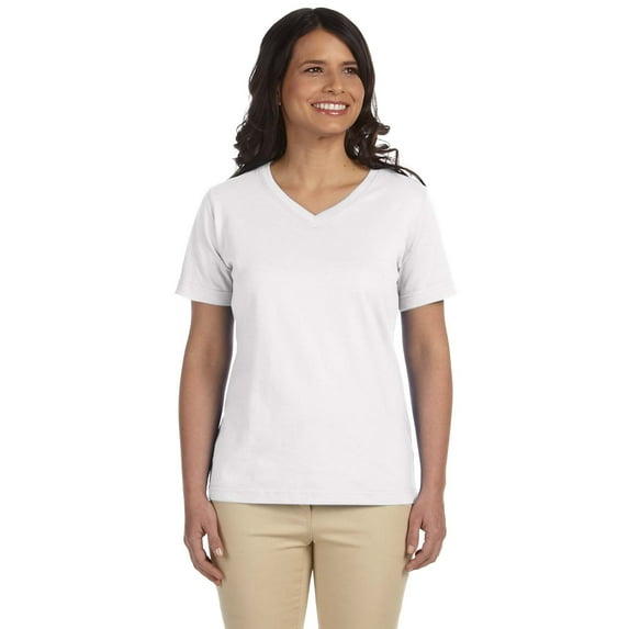 LAT Women's V-Neck Premium Jersey Tee Size up to 3XL