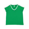thumbnail image 1 of LAT Womens Curvy Soccer Ringer Tee, 1 of 4