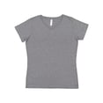 thumbnail image 1 of LAT Womens V-Neck Premium Jersey Tee, 1 of 2