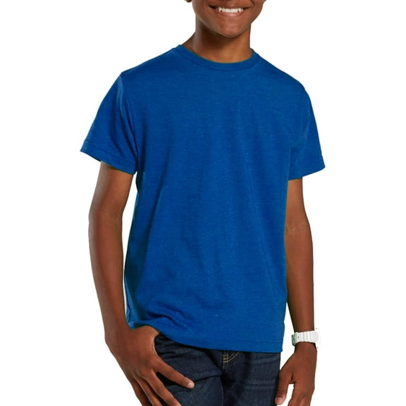 LAT 6105 Youth Fine Jersey Vintage T-Shirt, XS, Vintage Royal