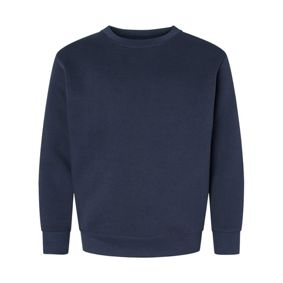 LAT Youth Crewneck Sweatshirt Boys & Girls | Kids Long Sleeve Fleece Top, Navy, X-Large