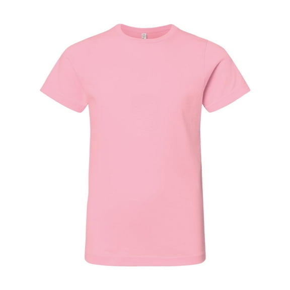 LAT Youth Fine Jersey T-Shirt - PINK - M