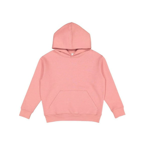 LAT Youth Fleece Hoodie Boy & Girl | Pullover Hooded Kids Sweatshirt with Pouch Pocket, Mauvelous, Medium