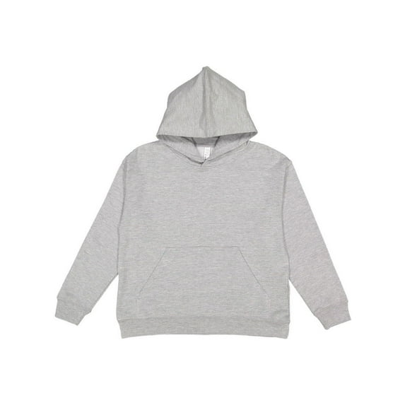 LAT Youth Fleece Hoodie Boy & Girl | Pullover Hooded Kids Sweatshirt with Pouch Pocket,X-Large - Heather