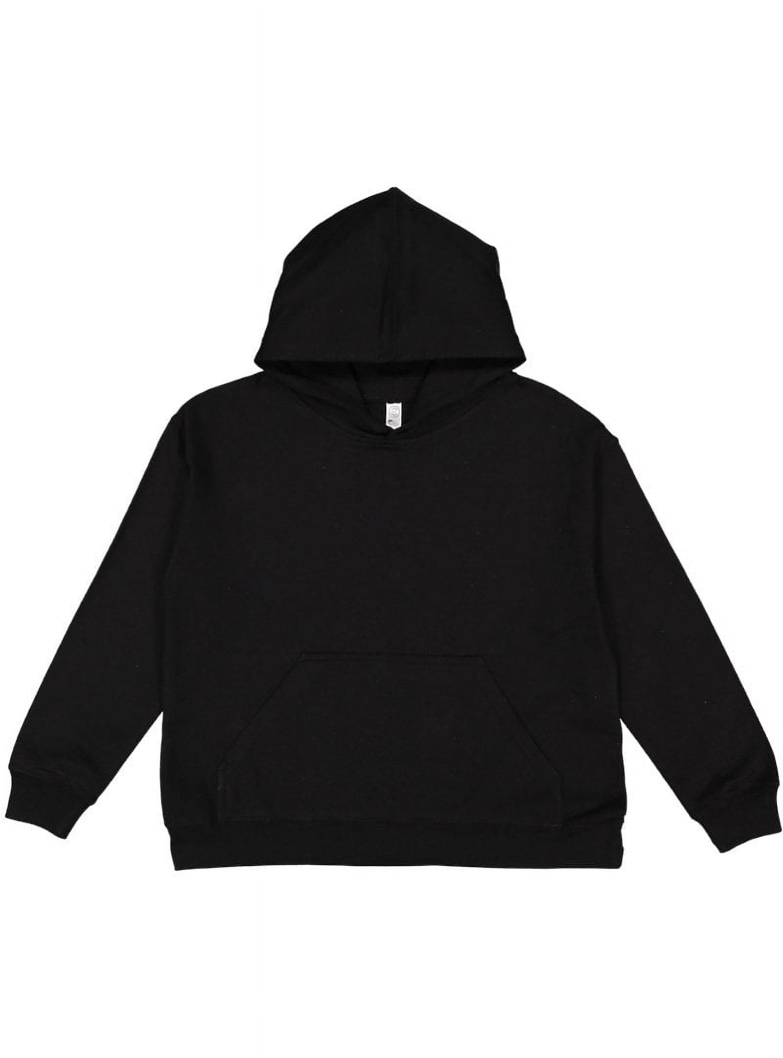 LAT Youth Pullover Fleece Hoodie - BLACK - L - Walmart.com