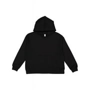 LAT APPAREL LAT Youth Pullover Fleece Hoodie - BLACK - L