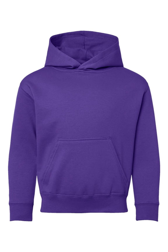 LAT Youth Pullover Fleece Hoodie - PURPLE - L