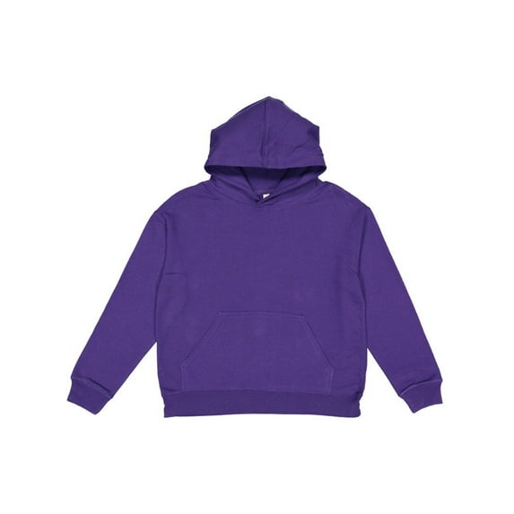 LAT Youth Pullover Fleece Hoodie - PURPLE - S