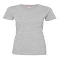 thumbnail image 1 of LAT Ladies' V-Neck Fine Jersey T-Shirt - HEATHER - S, 1 of 3
