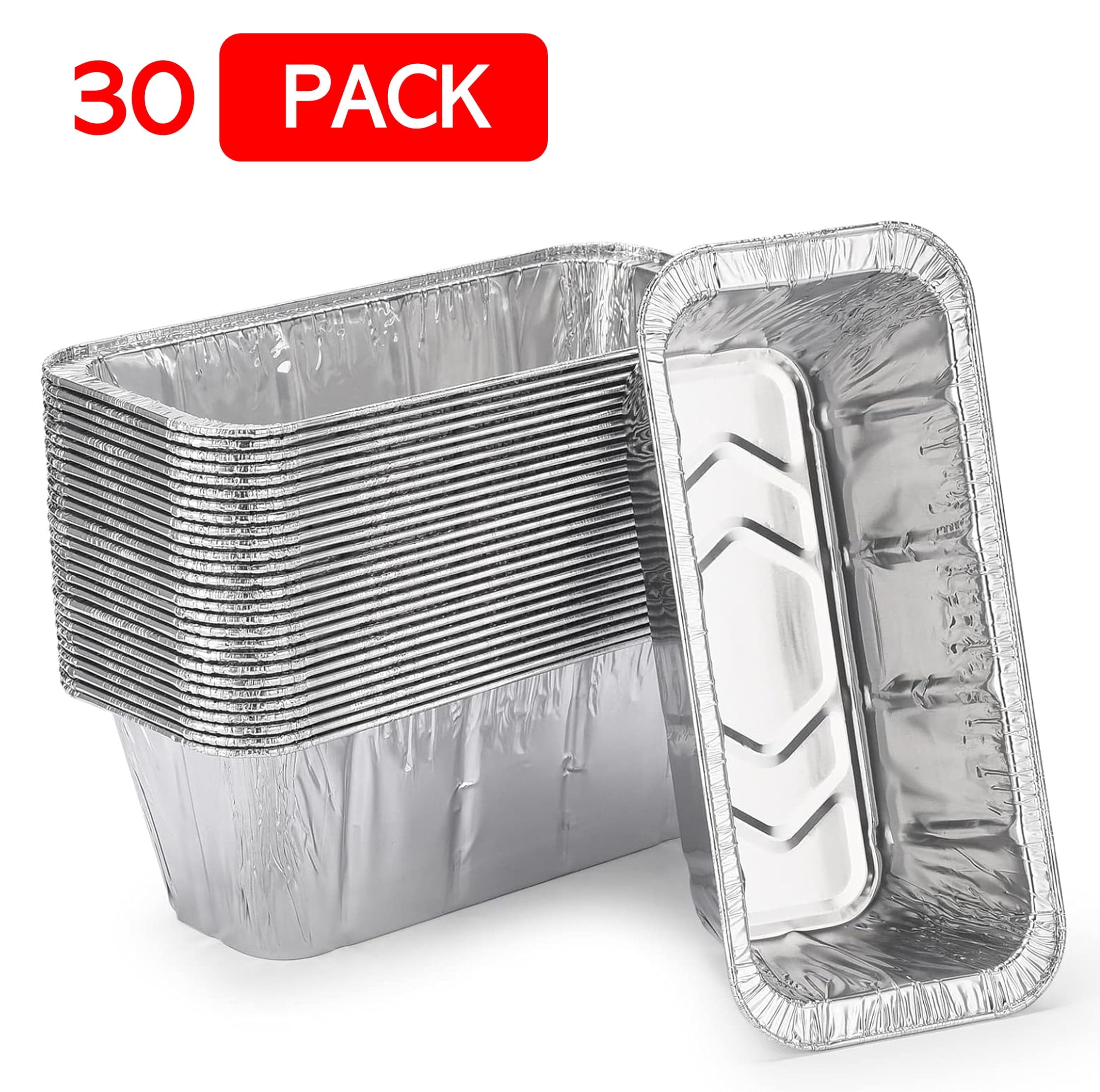 LATA 30 Pack Grill Drip Pans, Aluminum Grease Cup Liners, Compatible
