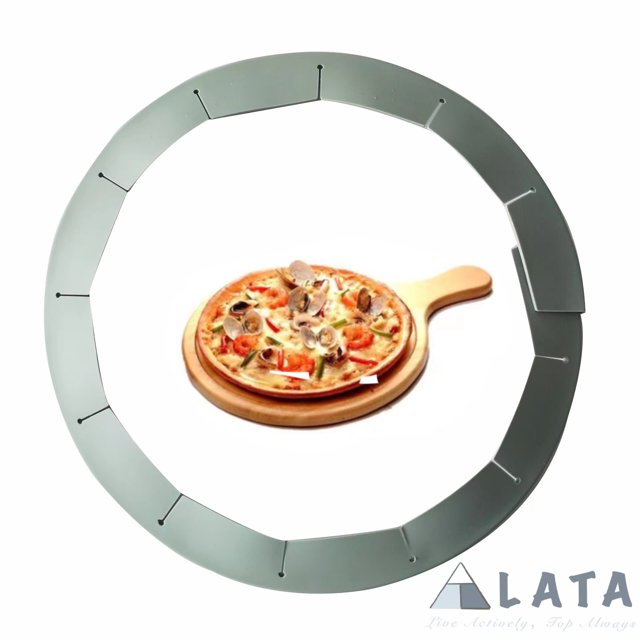 LATA Pie Crust Shield Adjustable Silicone Pizza Ring Reusable Baking