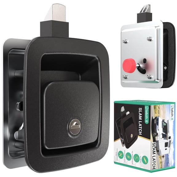 LATCH.IT RV Slam Latch | Will Not Replace BP-22 Model or Offset Latches | RV Storage Locks for 3.9" x 3.3" Lock Cutout & 1.25-2 inch Thick Storage Doors | 100% Metal RV Compartment Locks