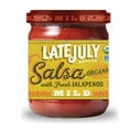 thumbnail image 1 of LATE JULY SNACKS, SALSA, OG2, MILD, Pack of 12, Size 15.5 OZ - No Artificial Ingredients Gluten Free Kosher Vegan Yeast Free 95%+ Organic, 1 of 1