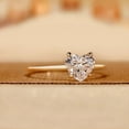 thumbnail image 1 of LATELIERDBIJOUX Lab Grown Diamond Ring Heart Cut, Solitaire Engagement Ring Gold, Hidden Halo Diamond Wedding Ring, Daily Wear Ring, Heart Proposal Ring, 1 of 5