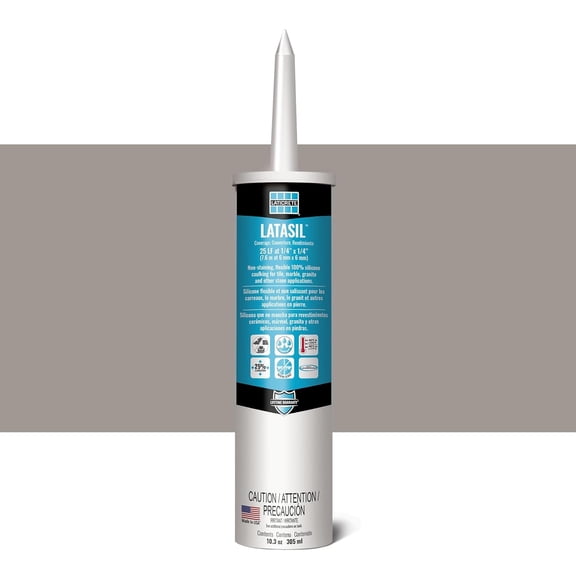 LATICRETE Latasil High Performance Silicone Sealant, Sterling Silver #78