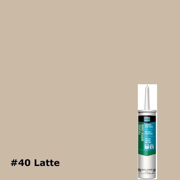LATICRETE Premium Acrylic UNSANDED Caulk 10.3oz Sealant Tube #7140 LATTE