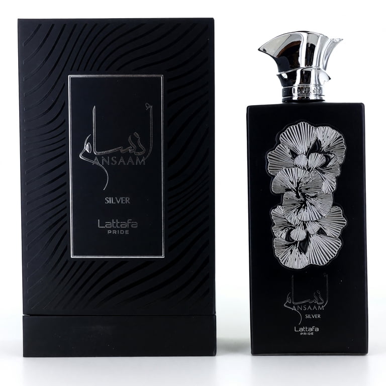 香水(男性用) Lattafa Ansaam Silver LATTAFA Ansaam Silver EDP Unisex 3.4 oz Fragrance with Citrus