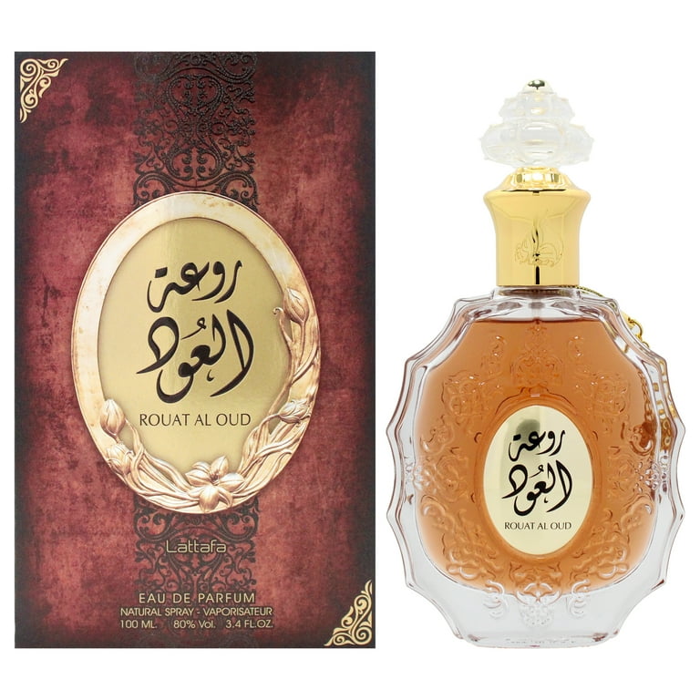 Lattafa Rouat Al Oud Eau De Parfum Spray (Unisex) By Lattafa - 3.4 oz Lattafa Rouat Al Oud Eau De Parfum Spray (Unisex) By Lattafa - 3.4 oz