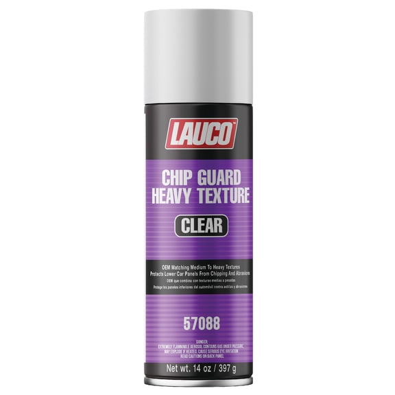 LAUCO Heavy Texture Chip Guard Clear Aerosol Spray Can  13oz Durable Acrylic Coating  Protects Panels from Chips, Impacts & Abrasion  Matches OEM Textures  Clear 57088