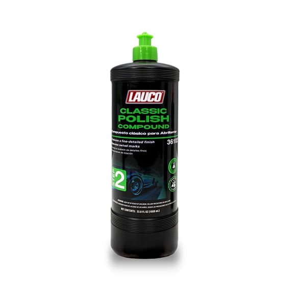 LAUCO Step 2  Classic Polish Compound 36102  Removes Swirl Marks & Scratches, Delivers Fine Detailed Finish  Automotive Grade, Silicone-Free