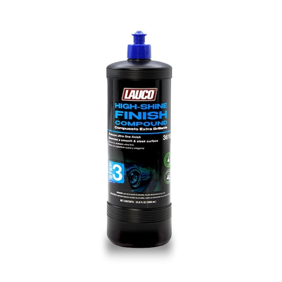 LAUCO Step 3  High-Shine Finish Compound [36103]  Ultra Gloss Final Polish for Paint Correction  Automotive Grade, Silicone-Free