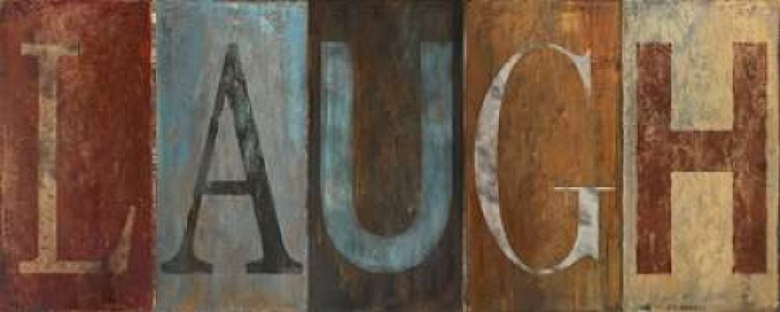 LAUGH Canvas Art - Patricia Pinto (10 x 20)