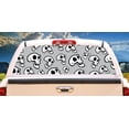 thumbnail image 1 of LAUGHING SKULLS Rear Window Graphic truck view thru vinyl decal back, 1 of 3