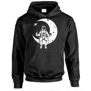 GOODER DEALS LAUNCH BREAK - astronaut nasa moon space - Mens Pullover Hoodie