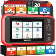 LAUNCH CRP123I V2.0 OBD2 Diagnostic Scan Tool 4 Systems Engine ABS SRS Transmission Scanner with 7 Reset, OBD2 Code Reader with Oil/EPB/DPF/SAS/BAS/BMS Reset Throttle Adaption, Fit for All Cars