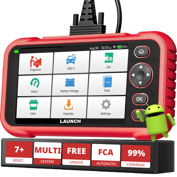 LAUNCH CRP123I V3 OBD2 Scanner, 7 Reset Services, ABS SRS Transmission Engine Diagnostic Scan Tool, Lifetime Free Updates, FCA SGW, CAN FD & DoIP, Battery Test