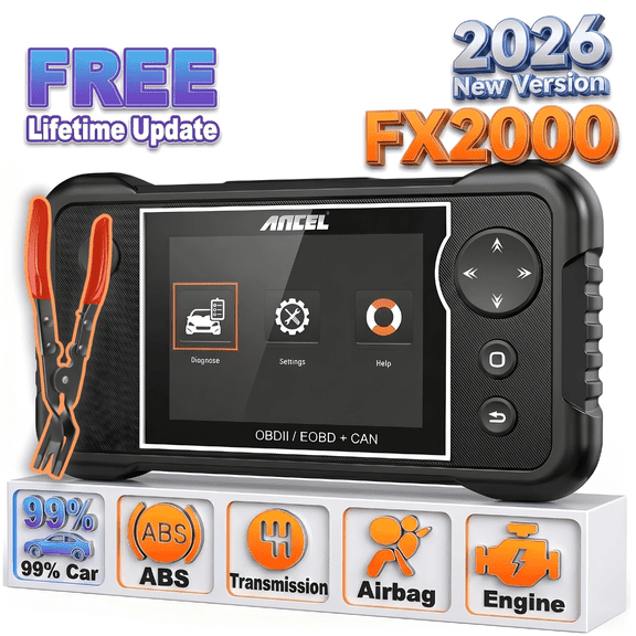 ANCEL FX2000 OBD2 Scanner+Car Clip Plier