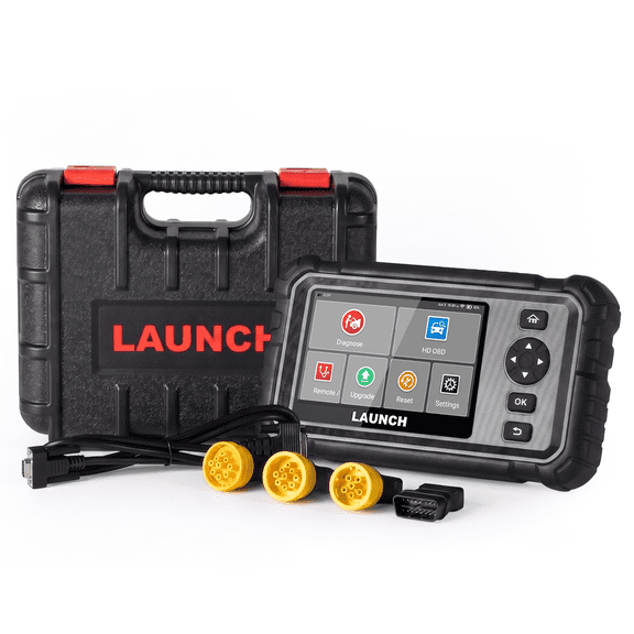 LAUNCH CRP129HD Heavy Duty Truck Scanner, OBD2 Scanner Diagnostic Tool for Cars and Trucks, Full System Diesel Scan Tool with DPF Regen, 7+ Resets, Live Data, for 50+ Vehicle Models Covered