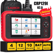 LAUNCH CRP129I V2.0 OBD2 Scanne, Lifetime Free Online Update Scan Tool with 12 Reset ABS Bleeding/TPMS/Oil/EPB/SAS/BMS/Adblue/Headlamp/Throttle Reset, Injector Coding, Auto VIN, Battery Test