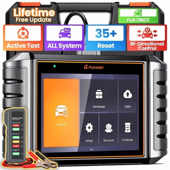 FOXWELL Car OBD2 Diagnostic Tool+ Battery Tester