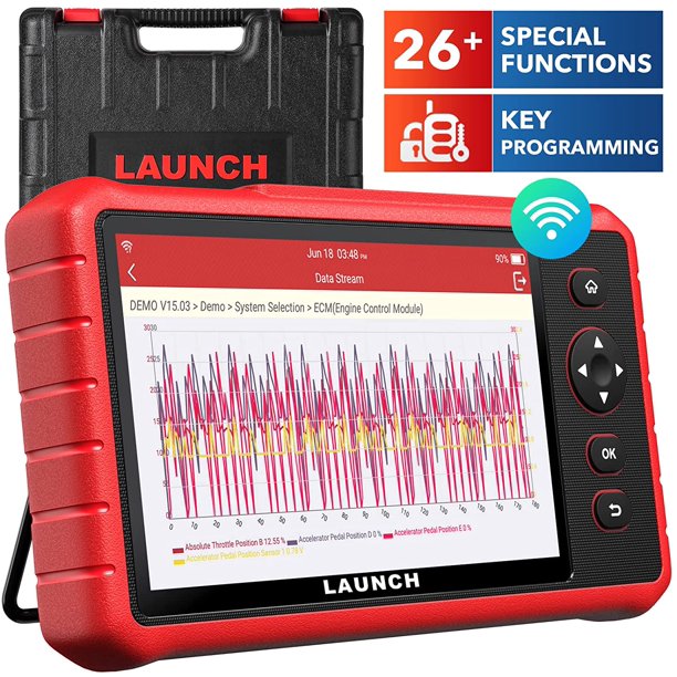 Launch CRP 909X OBD2 Scanner Car Diagnostic Tool All Systems Scan Tool