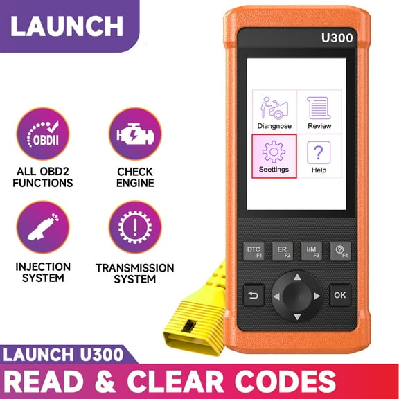LAUNCH U300 OBD2 Scanner Engine Fault Reader DTC Lookup Ready Test, Transmission Diagnose Code Reader Diagnostic Scan Tool