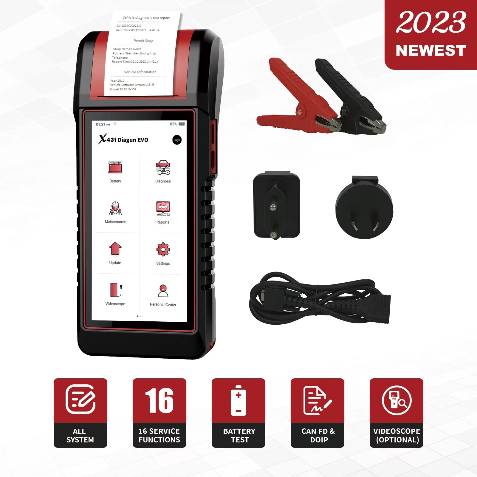 2023 Newest Launch X-431 PRO PROS V5.0 Diagnostic Tool 37 Special Functions  Intelligent Diagnose TPMS Supports CANFD and DOIP