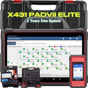 LAUNCH X431 PAD VII Elite, 13.3''Car Diagnostic Scan Tool, J2534 Pr0gramming ECU C0ding Tool, Intelligent Topology, 60+ Services, 2 Years Free Update
