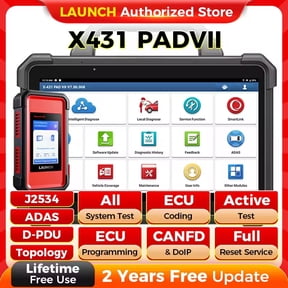 LAUNCH X-431 PAD VII Elite, Car Diagnostic Scan Tool 2534 Reprogramming ECU Coding Tool, Intelligent Topology, 60+ Services 2 Years Free Update Upgraded of X431 PRO5
