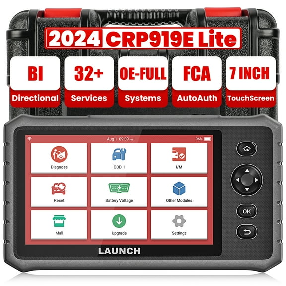 LAUNCH X431 CRP919E Lite 2024 Car Scan Tool with 32+ Service, Active Test for All System Diagnose,FCA AutoAuth,OBD2 Scanner Diagnostic Tool for All Vehicles