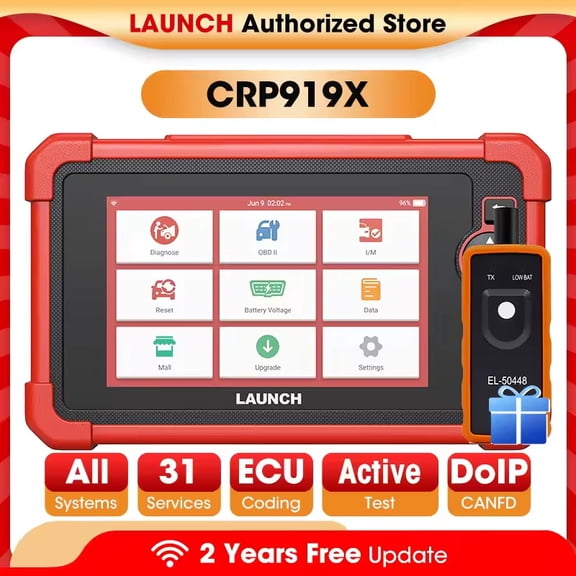 LAUNCH X431 CRP919X OBD2 Scanner Professional Automotive Scanner Launch Diagnostic Tools ECU Coding obd Scan Tool