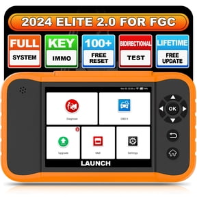 LAUNCH X431 Creader Elite 2.0 for Ford, GM, Chrysler,FGC Car Scan Tool All Reset Full System Diagnostic Scanner with Bi-Directional , AUTOVIN, Lifetime Free Update