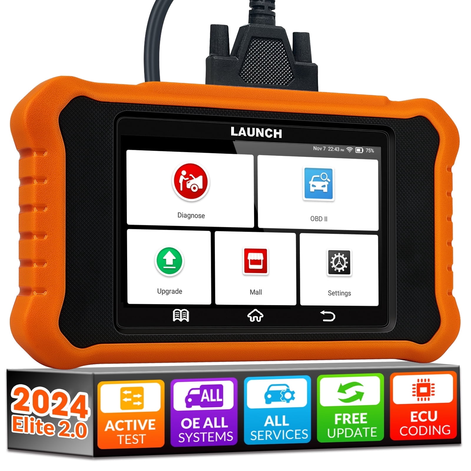 LAUNCH X431 Elite 2.0 for BMW OBD2 Car Scanner, 2024 Full Systems Bi ...