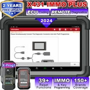 LAUNCH X431 IMMO Plus Key Fob Programming Car Diagnostic Scan Tool with X431 PROG3 Bi-directional, ECU Coding, 39+ Services, 2 Years Free Update