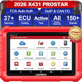 LAUNCH X431 PRO Star Bidirectional Scan Tool with ECU Cod-ing, Full System OBD2 Scanner Diagnostic Tool with 37+ Resets, Support CANFD/DOIP, FCA AutoAuth, 2 Years Free Update
