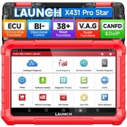 LAUNCH X431 PRO Star OBD2 Scanner Full System Bidirectional Diagnostic Tool with 37+ Reset Service, ECU Co-ding, CANFD&DoIP, FCA AutoAuth, 2 Years Free Update