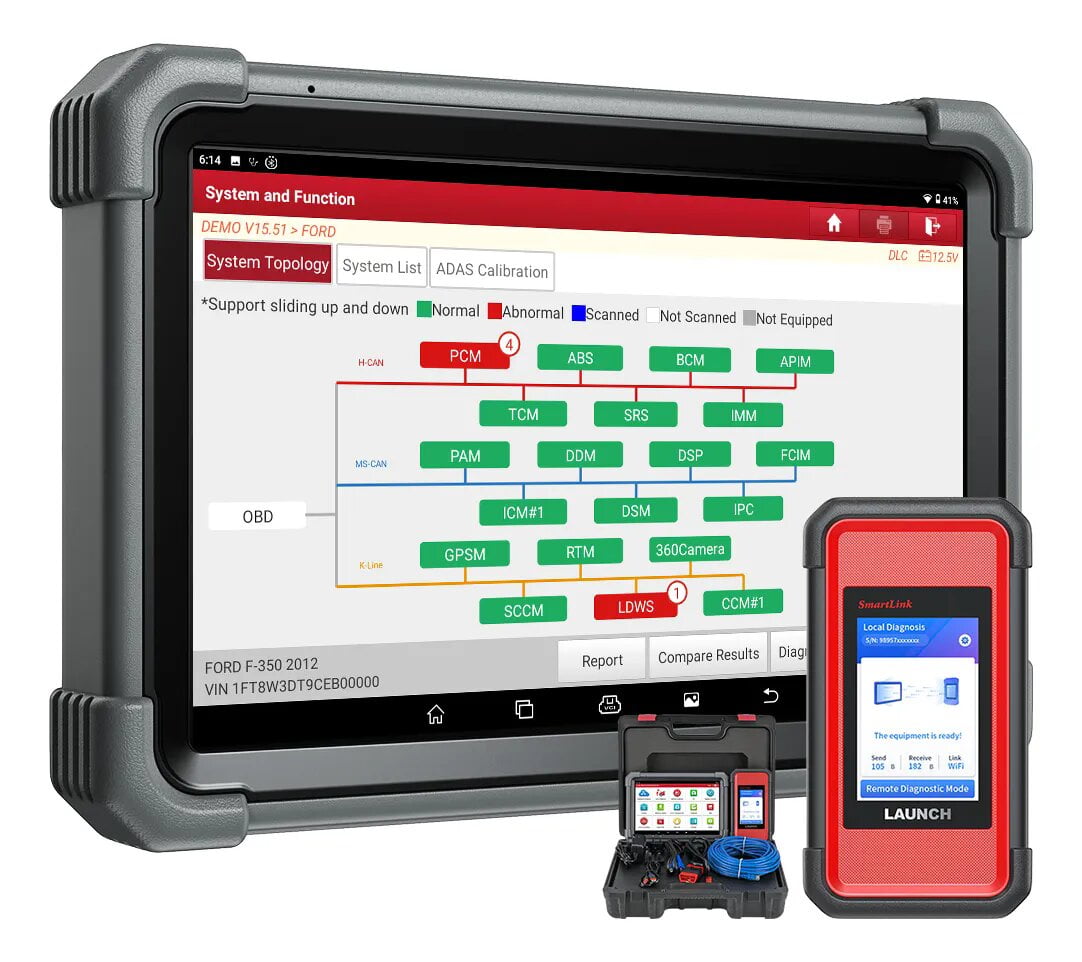 LAUNCH X431 PRO3 V+ 5.0 Elite 2025 Upgraded Bidirectional Scan Tool, E'CU C0ding, 55+ Services, All System Diagnose, 2-Year Free Update