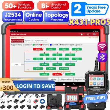2025 LAUNCH X431 PRO3S+ ELITE Diagnostic Scanner - J2534 Programming & 60+ Resets