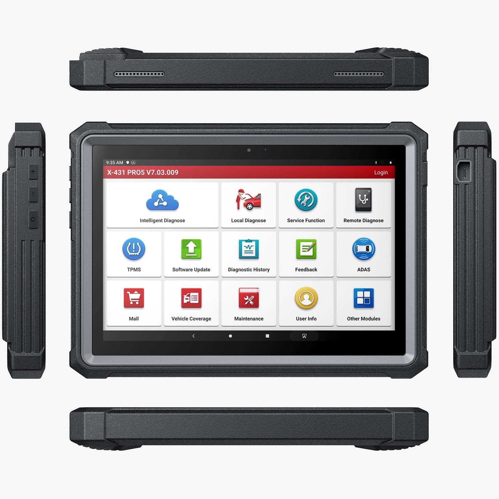 LAUNCH X431 PRO5 Diagnostic Scanner - J2534 ECU Coding, Topology Mapping, 2-Year Update,Intelligent Diagnostics